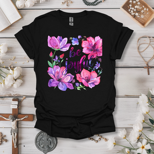 Be Joyful Purple Blossoms Tee