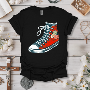 Walk By Faith Shoe Tee