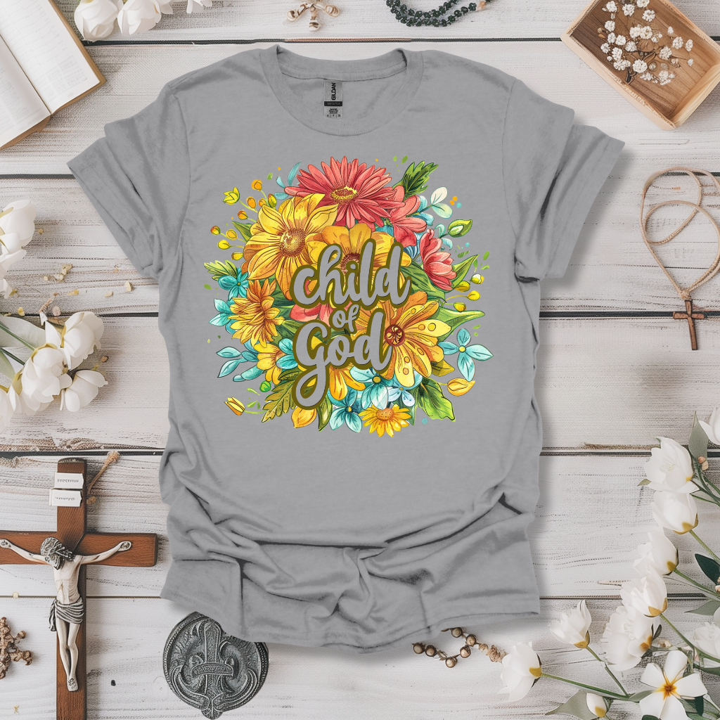 Child of God Floral (2) Tee