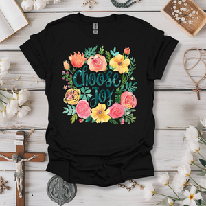 Choose Joy (Emerald Floral Watercolor) Tee