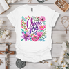 Choose Joy (Purple Floral Watercolor) Tee