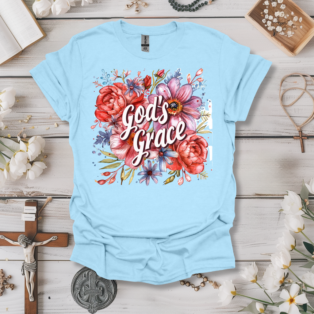 God's Grace Floral (2) Tee