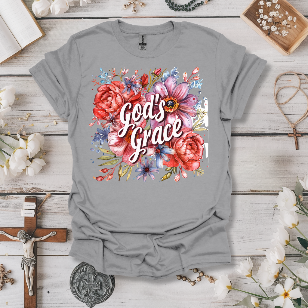 God's Grace Floral (2) Tee