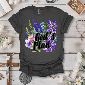 God's Plan Lavender Floral Tee