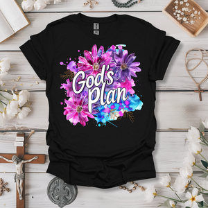 God's Plan Purple Floral Tee