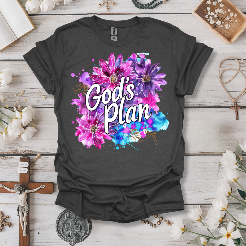 God's Plan Purple Floral Tee