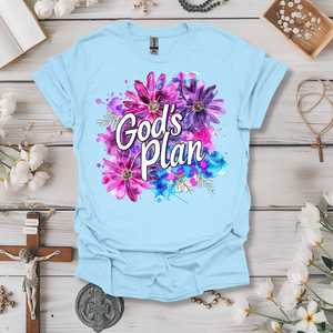 God's Plan Purple Floral Tee