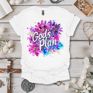 God's Plan Purple Floral Tee