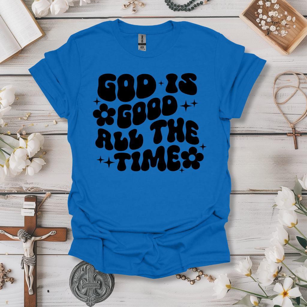 God is Good (With Flowers) Tee