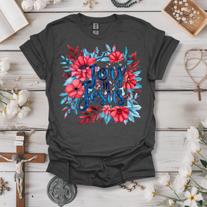 Joy in Jesus Floral Tee