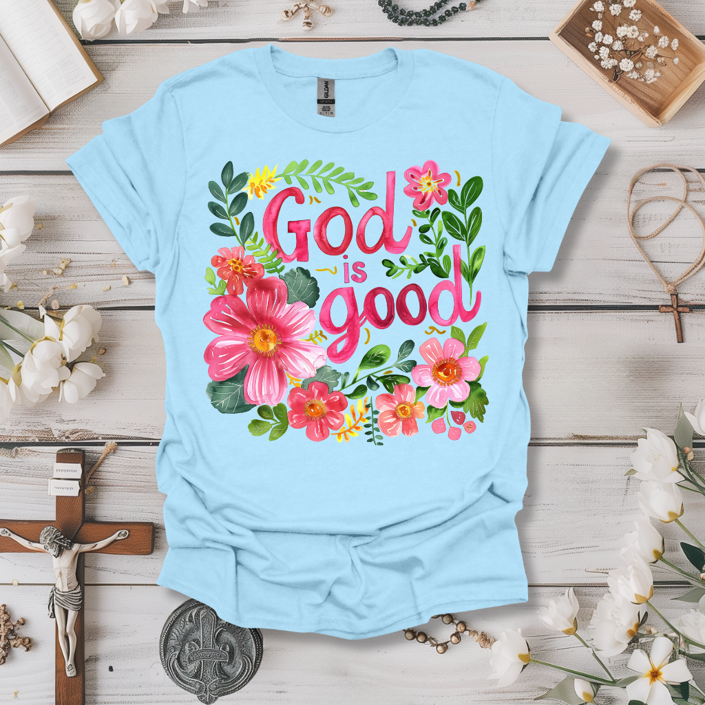 God Is Good Watercolor Tee