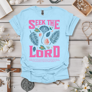 Seek The Lord Pink Print Tee