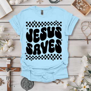 Jesus Saves Retro Tee