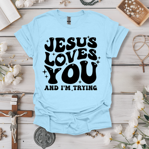 Jesus Loves You Retro Tee