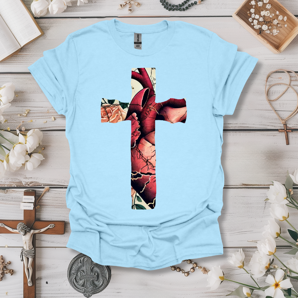 Heart Cross Graphic Tee