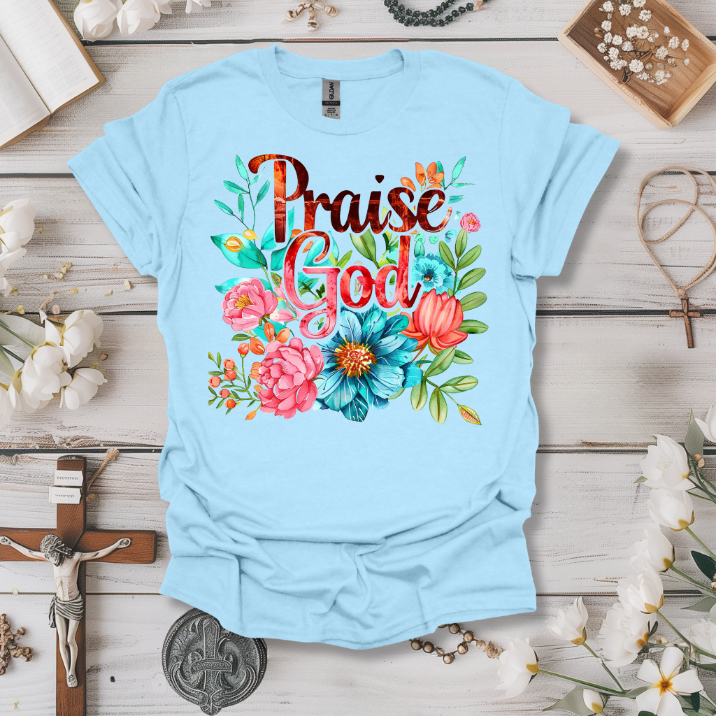 Praise God Floral Tee