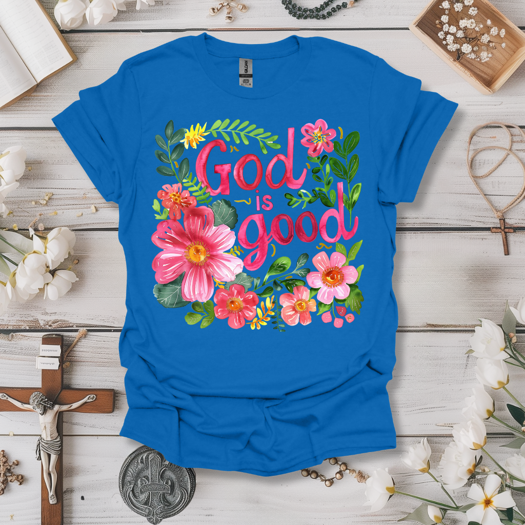 God Is Good Watercolor Tee