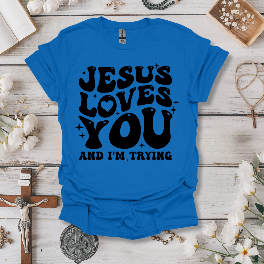 Jesus Loves You Retro Tee