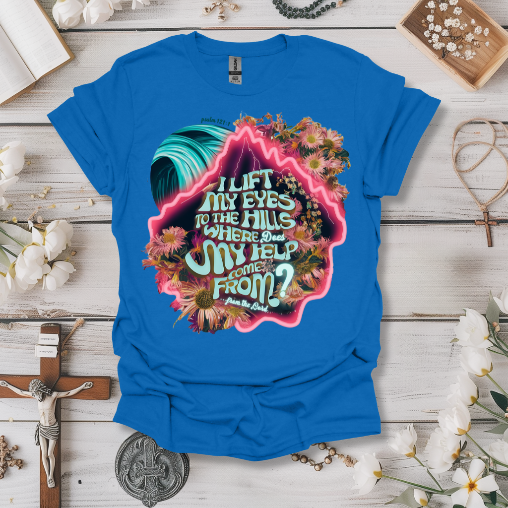 Lift My Eyes Retro Tee