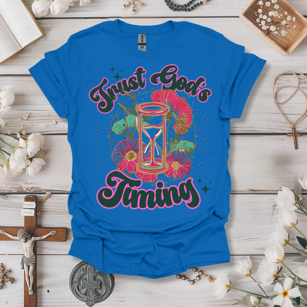 Trust God's Timing Retro Tee