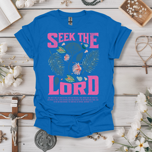 Seek The Lord Pink Print Tee