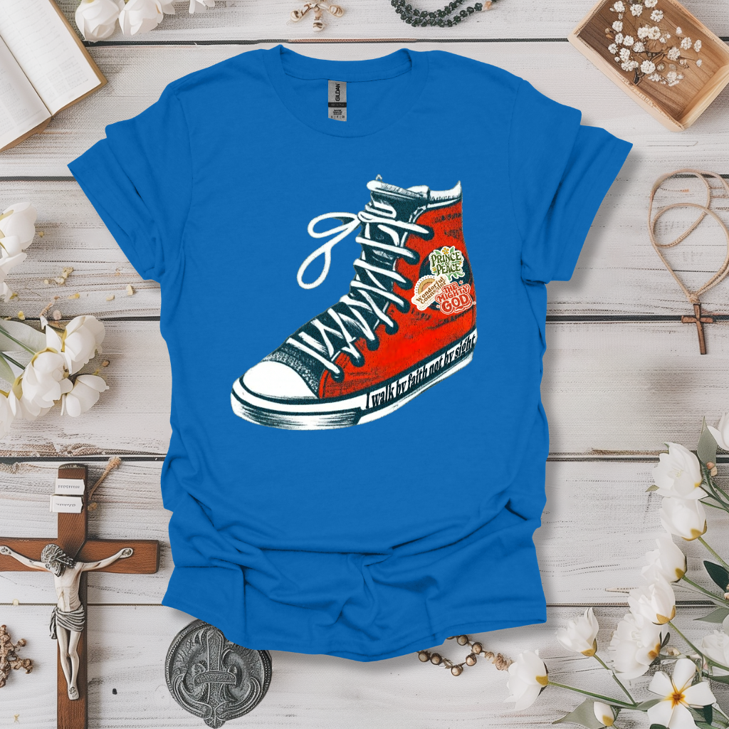 Walk By Faith Shoe Tee