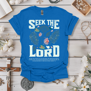 Seek The Lord White Print Tee