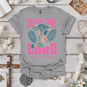 Seek The Lord Pink Print Tee