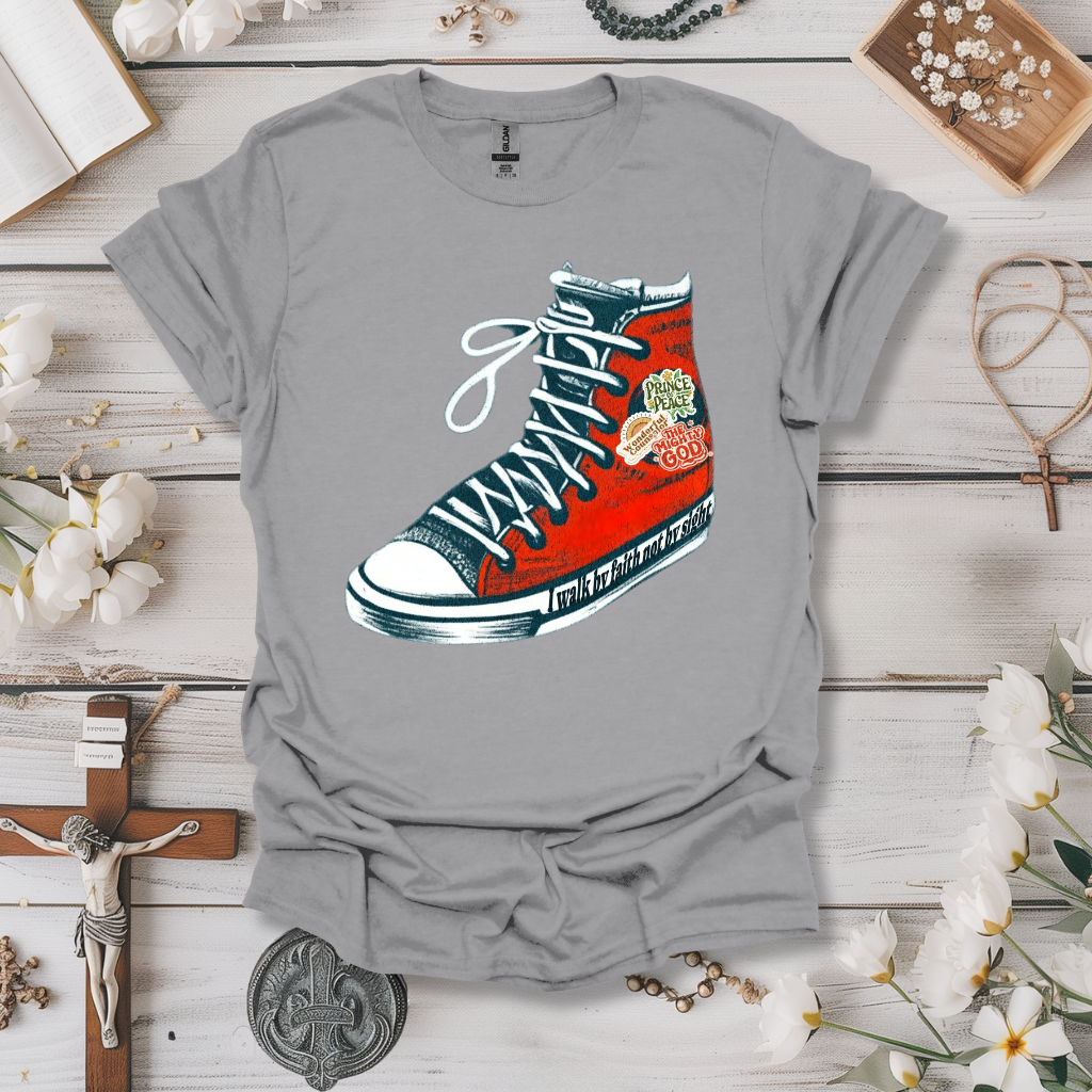 Walk By Faith Shoe Tee