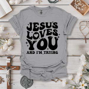 Jesus Loves You Retro Tee