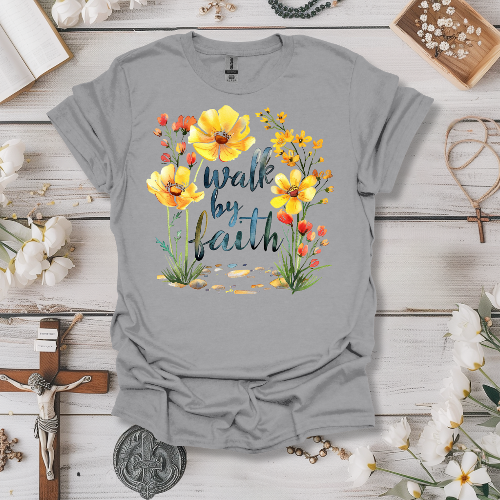 Walk By Faith (Floral 4) Tee