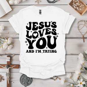 Jesus Loves You Retro Tee