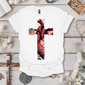 Heart Cross Graphic Tee