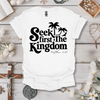 Seek First The Kingdom Black Print Tee